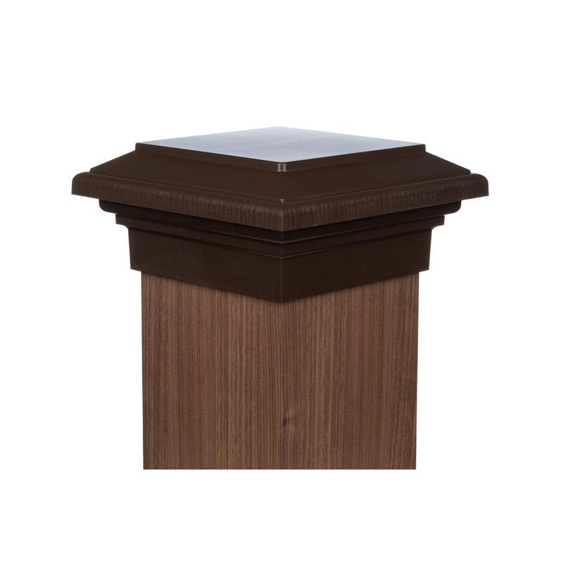 8x8 Brown Flat Post Cap Most Common fits (7.5"x7.5") Pressure
