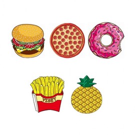 Food-Shaped Mats Pizza Mat 5ea
