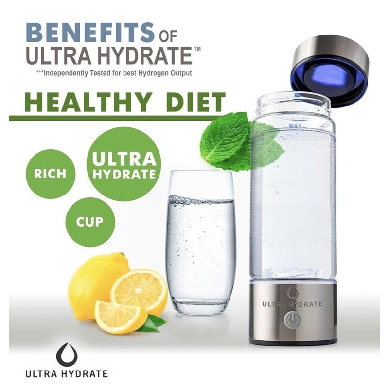 All Ultra Hydrate Hydrogen Water Bottle Generator-Bran