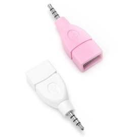 Female To 3.5mm Male AUX Plug Converter Adapter Plug USB 2.0 For Car MP3 Player Mobile Phones Adapter
