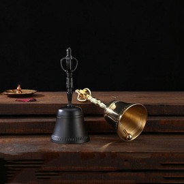 Classic Table Handbell - Call & Alert Bell Kitchen Bell Gold