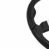 Yamaha Golf Cart 13.5" Black Steering Wheel with Chrome Adapter