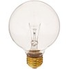 Bulbrite Incandescent G25 Medium Screw Base (E26) Light Bulb, 25