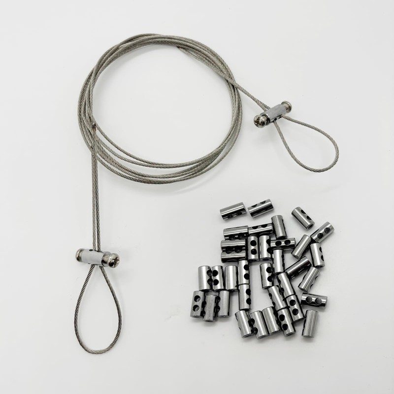 20 Pieces of M4 Wire Rope Clamps, 1/8 inch Rope,