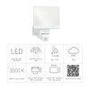 Steinel LED spotlight XLED Home 2 white, floodlight, fully swiveling,