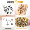 200Pcs Multicolour Split Pins, 8mm x 19mm Paper Fasteners, Plated