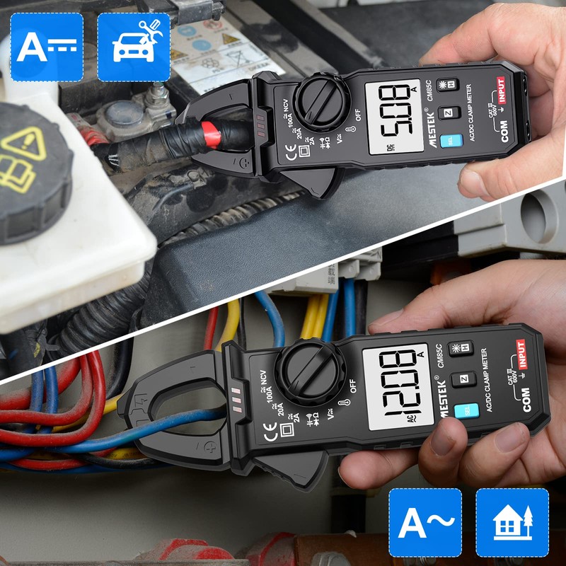 Current Clamp Digital Clamp Multimeter MESTEK AC DC Clamp Multimeter