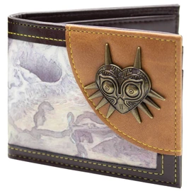 Majora's Mask Zelda Metal Emblem Ancient Map Wallet Bi-fold Card Holder, Brown