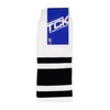 TCK Striped Baseball Stirrups Pattern C (White/Black, Large)