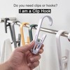 KooNiosio Large Laundry Hook Clothes pins 4Pcs Sock Clip Laundry