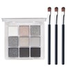 ZORVUJI Smoky Eyeshadow Palette, 9 Colours, Soft Matte Shimmer, Waterproof,