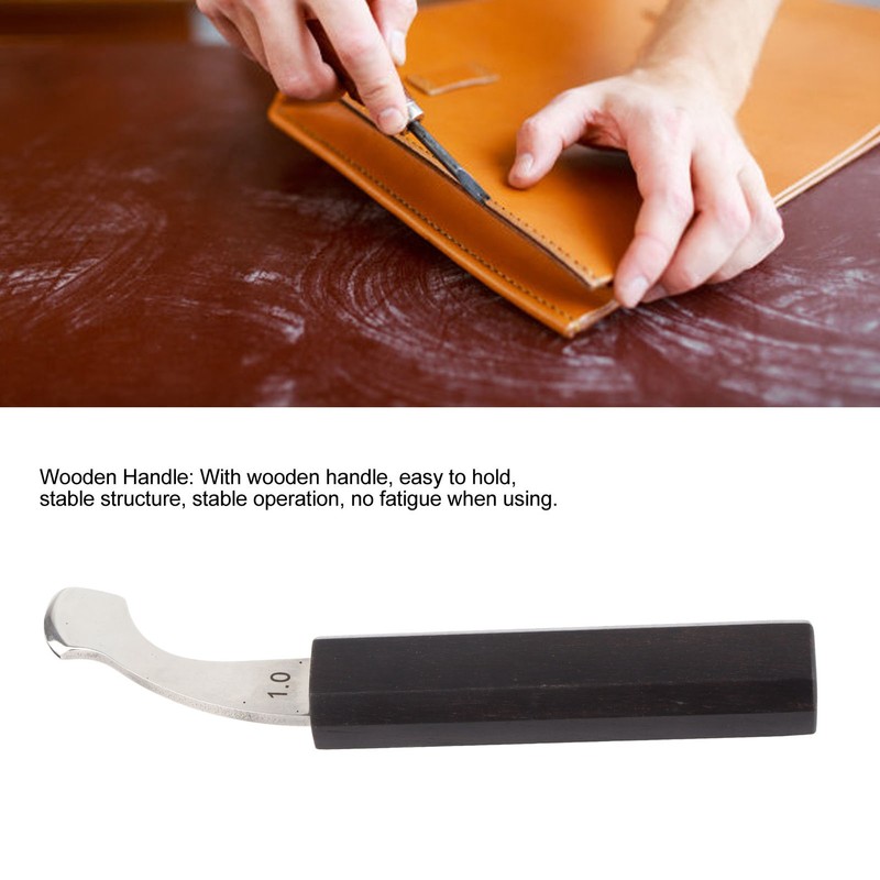 Leather Edge Creaser Curved Design Small Portable Leather Edge Creasing