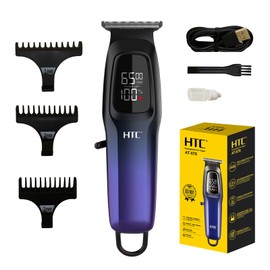 HTC Professional Hair Clippers – Stylish, 1800mAh Battery Rechargeable, and Precision Trimming with Superior Blade-Sharpness for Salon-Grade Grooming