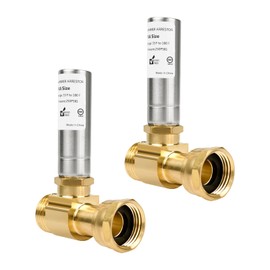 (Pack of 2) JEAPHA Stainless Steel Water Hammer Arrestor For Washing Machine 3/4 Inch Swivel FHT x 3/4 Inch MHT