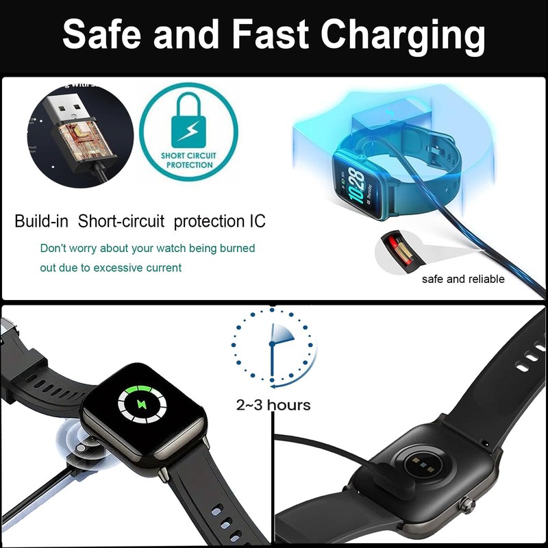 Xininyia Compatible for FITVII GT5 Pro Max Smart Watch Charger,
