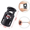 Spring Cord Stoppers, 10 Pieces, Barrel Shape, Plastic Cord Lock,