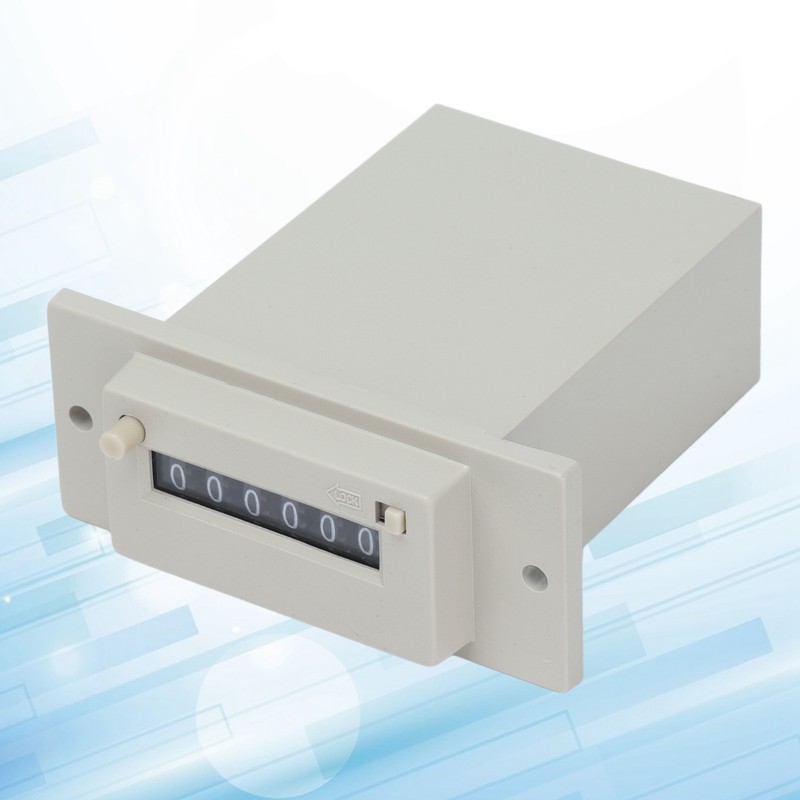Electromagnetic Counter 0‑999999 6 Digit Industrial Pulse Totalizer for Machine