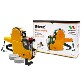 Ribetec Etiquetadora Marca Precios, Fecha,Cad y Lote Manual de 20 Dígitos 2 LíneaS RT- 6600