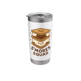 S'mores Squad funny Smores fan camping trip humor Stainless Steel Insulated Tumbler