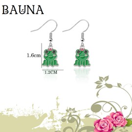 BAUNA Frog Earrings Frog Jewelry for Frog Lover Froggy Gifts (Froggy earrings)