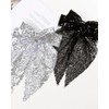 MYGLOAR 2 Pieces Sequin Bow Hair Pins, Butterfly Hair Pins,