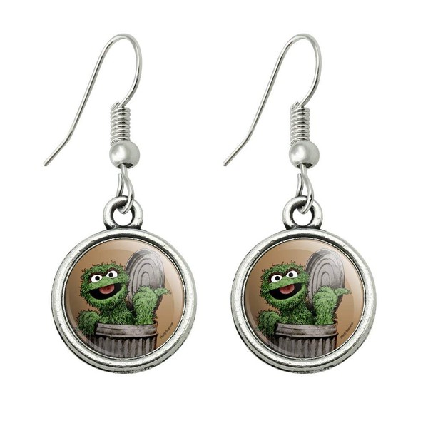 Sesame Street Vintage Oscar the Grouch Novelty Dangling Drop Charm
