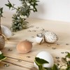 Healifty 20 Pcs Plastic Easter Eggs 2.2 Inch Paintable Eggs