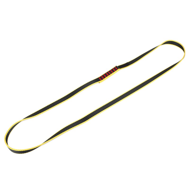 Outdoor Climbing Load Bearing Flat Belt Strap Safety Mountaineering Rope(120*1.6cm)