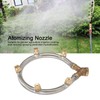 TOPINCN Misting Nozzle Stainless Steel 5 Adjustable Circular Irrigation Sprinkler