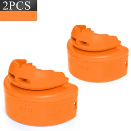2Pcs Sport Mouth Guard Youth Adult, Mouthguard for Braces,Mouth Guard Football,Helmet Strap, Soft, No Boiling, Jujitsu Rugby Hockey