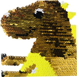 Operitacx DIY Iron on Patches Fabric Patches Applique Animal Place Card Holder Sequin Applique Vintage Vinyl Records Accessories Patches for Clothes White Key Holder Wall Animals Clothing