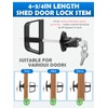 Quality Life Shed Door T-Handle Lock Latch Kit 4-3/4" Stem