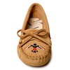 Minnetonka Women's Thunderbird Animikii Soft Leather Sole, Tan, Size 7.5