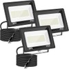 Gopretty 80W LED Floodlights 3 Pack, Super Bright Security Lights,