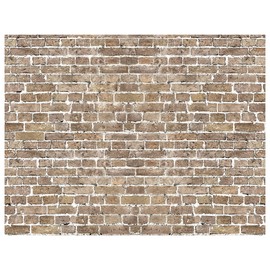 YYNXSY 8X6FT Brick Wall Background Primary Color Brick Background Large Fabric Brick Photo Background Baby Shower Birthday Party Wedding Graduation Home Decoration Photo Booth Prop Banner YY-4 Khaki