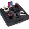 IGOHEALS Couch Cup Holder-Sofa Cup Holder Pillow Tray Caddy Cupholder