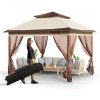 Unbranded Patio Gazebo 11x11FT Pop Up For 8-10 Person Mosquito