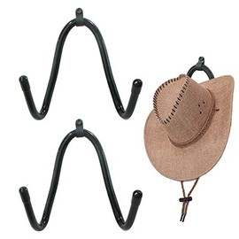 Cowboy Hat Rack for Wall Hat Holder Organizer Western Hat Hanger Hooks Cap Wall Mount Storage (2)