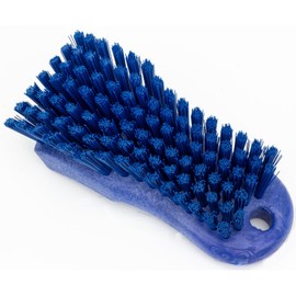 SPARTA Plastic Cutting Board Scrub Brush with Hanging Hole for Washing Cutting Boards, 6 Inches, Blue, (Pack of 6)