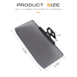 Flaconi Sonnenblende Verlängerung Auto,Auto Blendschutz,Anti-Glare Sonnenblende Verlängerung Auto für Starkes Licht Blockieren,Geeignet für Fahrzeuge,Taxis,Jeeps,Wohnmobile,Wohnwagen,Lastwagen