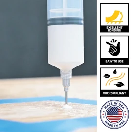 Sika DriTac - Professional Wood Floor Repair Adhesive - White - Repairs Gaps and Hollow Spots - for pros and DIYers - 1 Qt.