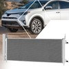 Factory Style Aluminum Front A/C Condenser Compatible with 2016-2018 Toyota