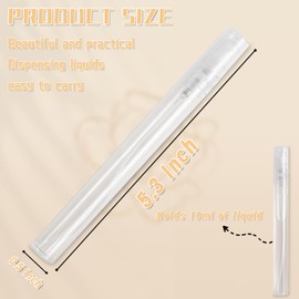 GTILE Mini Spray Bottle, 30 pcs 10ml Plastic Spray Bottle Empty, Plastic Refillable Perfume Bottles Atomizer, Perfume Bottle for Travel Essential Oils Perfume Supplies