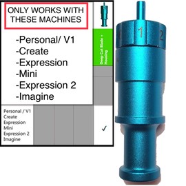 Deep Point Cut Blade Housing Replacement Holder Works with Standard deep Cut fine Point German Carbide Blades Compatible with Personal Expression 1 Expression 2 Imagine Mini Machines