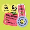 Popwell Cherry Citrus Better-For-You Prebiotic Soda, with 6g Fiber, 1g
