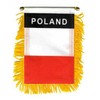 Poland Window Mini Banner Flag Mirror Polyester Hanging State Country