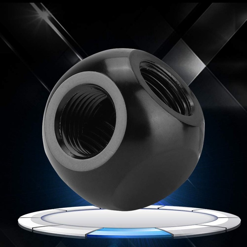 ASHATA 3 Way PC Water Cooling Adapter G1/4 Female Thread