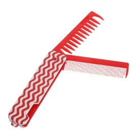 TOVINANNA Travel Friendly Wide Tooth Hair Styling Tool for Fluffy Roots Static Design for Wet Dry Hair Care Compact Red Hairdressing Comb