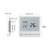 WiFi Smart Thermostat - 5+2 Programmable 16A Electric Heating, Tuya