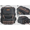 WELKINLAND Waxed-Canvas Tool Backpack - Heavy-Duty Electrician Backpack with HVAC